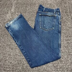 Rustler Mens Jeans 35x34 Blue Straight Leg‎ Denim Workwear Casual Classic